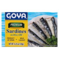 Goya Premium Sardines in Olive Oil, 4.25 oz, 4.25 Ounce
