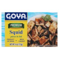 Goya Premium Squid Pieces in Ink, 4 oz, 4 Ounce