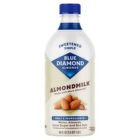 Blue Diamond Almonds Sweetened Simple Almondmilk, 48 fl oz, 1 Each