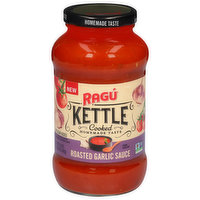 Ragu Sauce, No Sugar Added, Roasted Garlic, Kettle Cooked, 24 Ounce