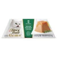 Purina Fancy Feast Gems Mousse Paté with Chicken Gourmet Cat Food, 2 oz, 2 count, 1 Each