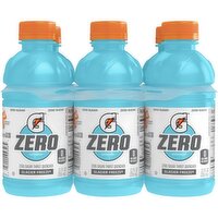 Gatorade Zero Zero Sugar Thirst Quencher Glacier Freeze 12 Fl Oz, 6 Count, 6 Each