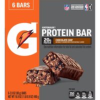 Gatorade Protein Bar Chocolate Chip 2.8 Oz 6 Count, 1 Each