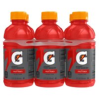 Gatorade Fruit Punch Thirst Quencher, 12 fl oz, 6 count, 6 Each