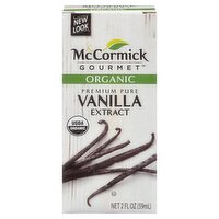 McCormick Gourmet Organic Premium Pure Vanilla Extract, 2 fl oz, 2 Fluid ounce