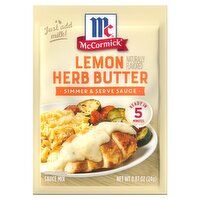 McCormick Lemon Herb Butter Sauce Mix, 0.87 oz, 1 Each