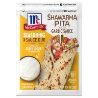 McCormick Shawarma Pita with Garlic Sauce Seasoning & Sauce Mixes, 1.37 oz, 1 Each