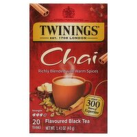 Twinings Chai Flavoured Black Tea Bags, 20 count, 1.41 oz, 20 Each