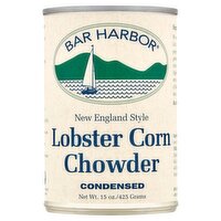 Bar Harbor Condensed New England Style Lobster Corn Chowder, 15 oz, 15 Ounce
