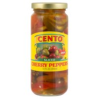 Cento Hot Sliced Cherry Peppers, 12 fl oz, 12 Fluid ounce