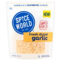 Spice World Fresh Diced Garlic, 5 oz, 1 Each
