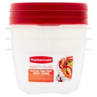 Rubbermaid Easy Find Lids Containers & Lids Value Pack, 3 count, 3 Each