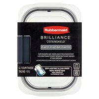Rubbermaid Brilliance 4.7 Cup Stainshield Plastic Container, 1 Each