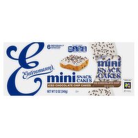 Entenmann's Iced Chocolate Chip Mini Snack Cakes, 6 count, 12 oz, 1 Each