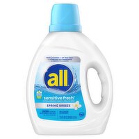 All Sensitive Fresh Spring Breeze Detergent, 58 loads, 73 fl oz, 1 Each