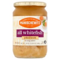 Manischewitz All Whitefish Jelled Broth, 6 count, 24 oz, 6 Each