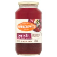 Manischewitz Borscht with Diced Beets, 24 fl oz, 24 Fluid ounce