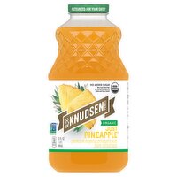 R.W. Knudsen Family Premium Organic Just Pineapple Juice, 32 fl oz, 32 Ounce