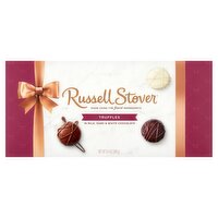 Russell Stover Truffles in Milk, Dark & White Chocolate, 17 count, 9.4 oz, 9.4 Ounce