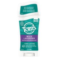 Tom's of Maine Long-Lasting Aluminum-Free Natural Deodorant for Women, Wild Lavender, 2.25 oz, 2.25 Ounce