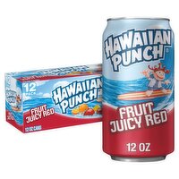 Hawaiian Punch Fruit Juicy Red Juice Drink, 12 fl oz, 12 count, 12 Each