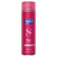 Suave Essentials Max Hold 8 Unscented Hairspray, 11 oz, 11 Ounce