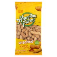 Hampton Farms Unsalted Roasted Peanuts, 10 oz, 10 Ounce