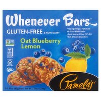 Pamela's Whenever Bars Oat Blueberry Lemon Bars, 1.41 oz, 5 count, 5 Each