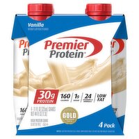 Premier Protein Vanilla High Protein Shake, 11 fl oz, 4 count, 4 Each