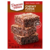 Duncan Hines Chewy Fudge Brownie Mix Family Size, 18.3 oz, 18.3 Ounce