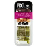 PRO2snax Sliced Apples with Chocolate Caramels & Pretzels, 2.4 oz, 1 Each