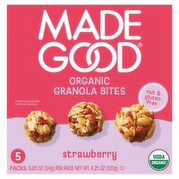 Made Good Strawberry Organic Granola Bites, 0.85 oz, 5 count, 5 Each