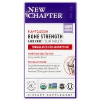 New Chapter Take Care Plant Calcium Bone Strength Dietary Supplement, 60 count, 60 Each
