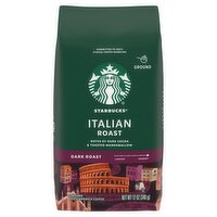 Starbucks Dark Italian Roast 100% Arabica Ground Coffee, 12 oz, 12 Ounce