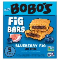 Bobo's Blueberry Fig Oat Bars, 1.5 oz, 5 count, 1 Each