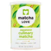 Matcha Love Japanese Culinary Matcha Unsweetened Green Tea Powder, 3.5 oz, 1 Each