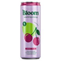 Bloom Cherry Lime Sparkling Energy Drink, 12 fl oz, 1 Each