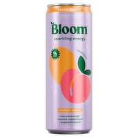 Bloom Peach Mango Sparkling Energy Drink, 12 fl oz, 1 Each