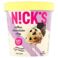 Nick's Coffee Chocolate Chip Flavor Light Ice Cream, 1 pint, 1 Pint