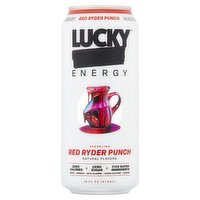 Lucky Red Ryder Punch Sparkling Energy Drink, 16 fl oz, 1 Each