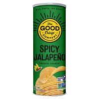 The Good Crisp Company Spicy Jalapeño Potato Crisps, 5.6 oz, 1 Each