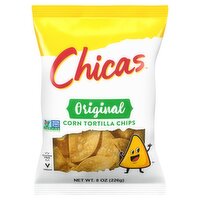 Chicas Original Corn Tortilla Chips, 8 oz, 8 Ounce