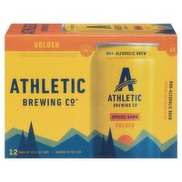 Athletic Brewing Co Upside Dawn Golden Non-Alcoholic Brew, 12 count, 12 fl oz, 1 Each