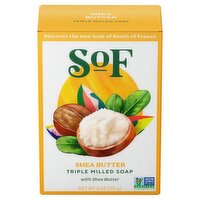SoF Shea Butter Triple Milled Soap, 6 oz, 6 Ounce