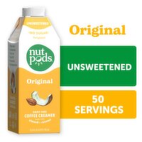 nutpods Original Unsweetened Almond + Coconut Dairy-Free Coffee Creamer, 25.4 fl oz, 1 Each
