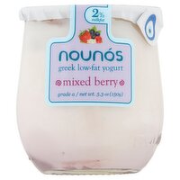 Nounós Mixed Berry Greek Low-Fat Yogurt, 5.3 oz, 5.3 Ounce