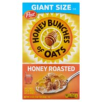 Post Honey Bunches of Oats Honey Roasted Sweetened Cereal with Oats & Honey Giant Size, 23 oz, 23 Ounce