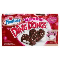 Hostess Ding Dongs Valentine Chocolate Cake, 8 count, 9.31 oz, 9.31 Ounce