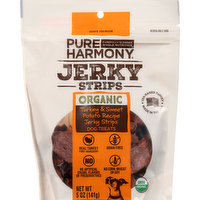 Pure Harmony Dog Treats, Organic, Turkey & Sweet Potato Recipe, Jerky Strips, 5 Ounce