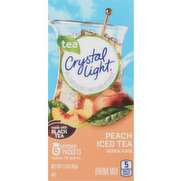 Crystal Light Drink Mix, Peach Iced Tea, Pitcher Packets, 6 Each